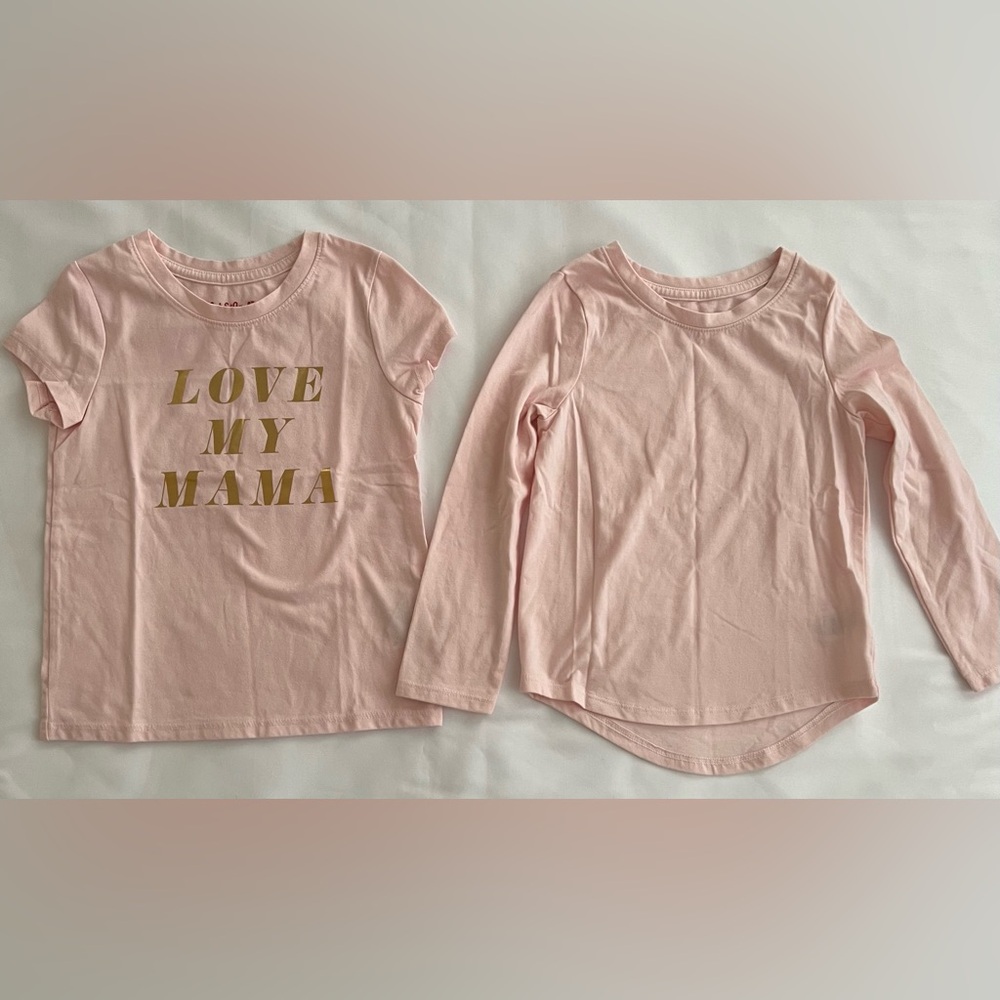 Cat & Jack 2 Toddlers T-Shirts  Size 4T Color: pink